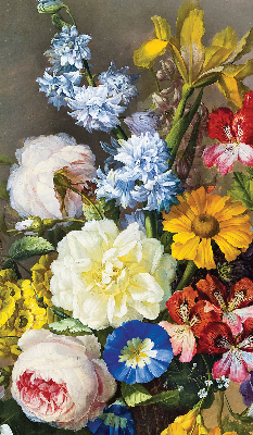 Estor opaco de un ramo de flores