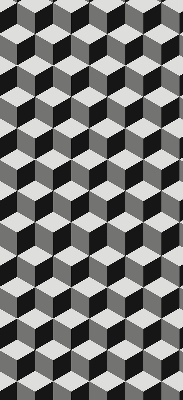 Estor decorativo cubos 3D