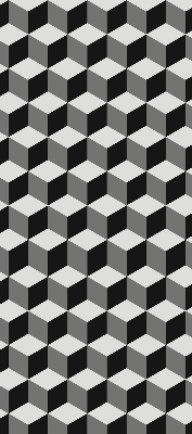 Estor decorativo cubos 3D