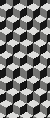 Estor decorativo cubos 3D