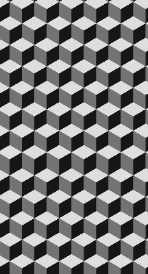 Estor decorativo cubos 3D