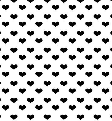 Estor opaco en color corazones negros
