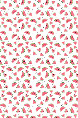 Estor enrollable de tela con diseño de sandías