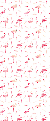 Estor opaco de los flamencos y sus plumas