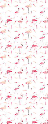 Estor opaco de los flamencos y sus plumas