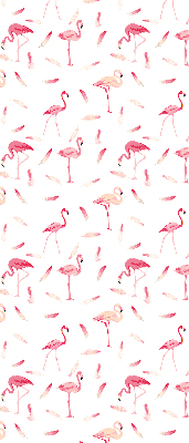 Estor opaco de los flamencos y sus plumas