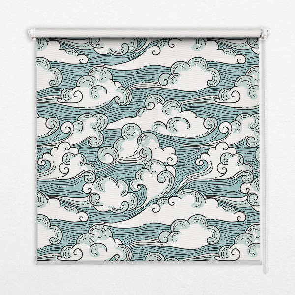 Estor opaco de nubes y viento