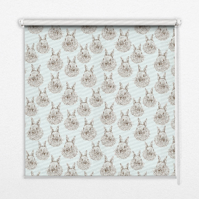 Estor decorativo con conejos