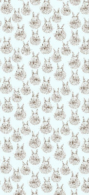 Estor decorativo con conejos