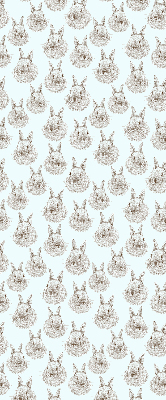 Estor decorativo con conejos