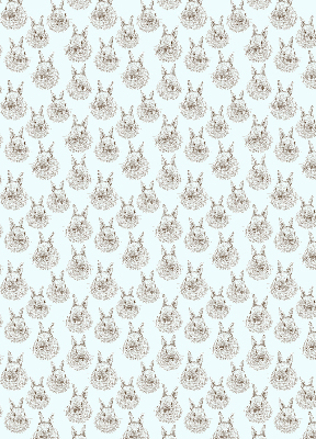 Estor decorativo con conejos