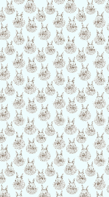 Estor decorativo con conejos