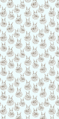 Estor decorativo con conejos