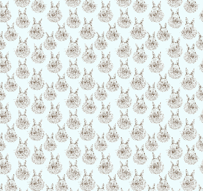 Estor decorativo con conejos