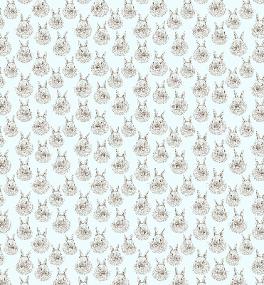 Estor decorativo con conejos