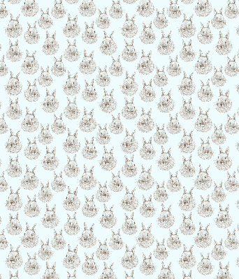 Estor decorativo con conejos