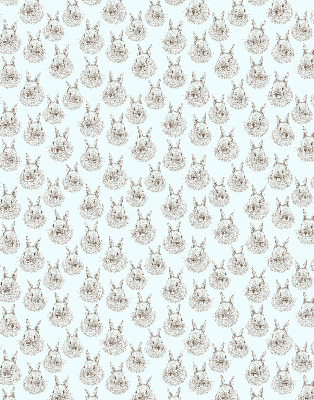 Estor decorativo con conejos