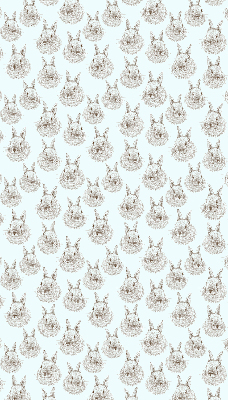 Estor decorativo con conejos