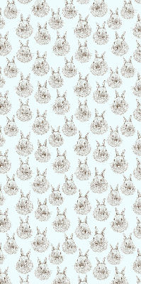 Estor decorativo con conejos