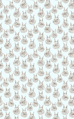 Estor decorativo con conejos