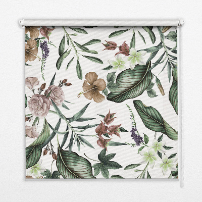 Estor decorativo de naturaleza exótica