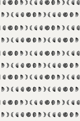 Estor enrollable de tela con diseño de fases lunares