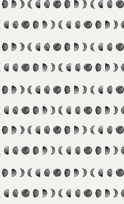 Estor enrollable de tela con diseño de fases lunares