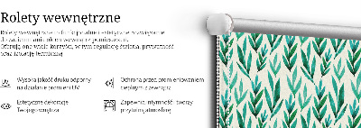 Estor decorativo plantas