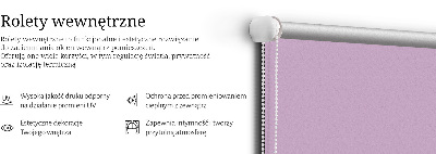 Estor enrollable de tela de color rosa