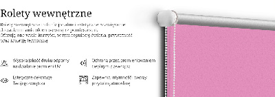 Estor decorativo rosa