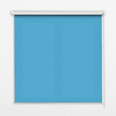 Estor enrollable de tela azul