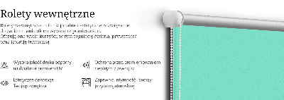 Estor decorativo turquesa