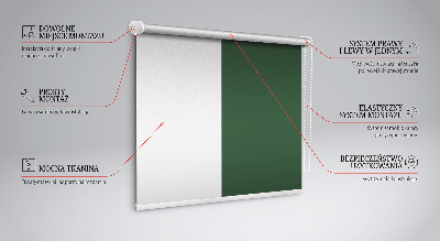 Estor decorativo verde
