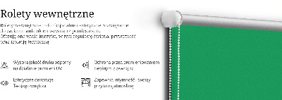 Estor enrollable de tela de color verde