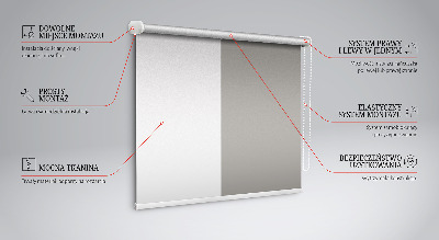 Estor decorativo gris