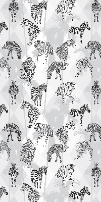 Estor opaco con estampado de animales grises