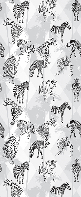Estor opaco con estampado de animales grises