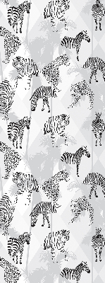Estor opaco con estampado de animales grises