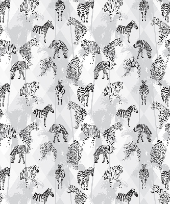 Estor opaco con estampado de animales grises