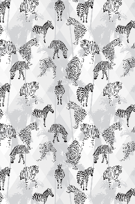 Estor opaco con estampado de animales grises