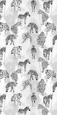 Estor opaco con estampado de animales grises