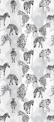 Estor opaco con estampado de animales grises
