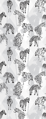 Estor opaco con estampado de animales grises