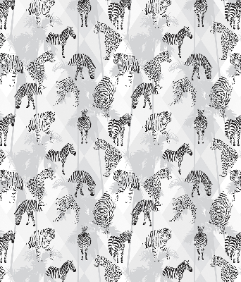 Estor opaco con estampado de animales grises