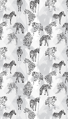 Estor opaco con estampado de animales grises