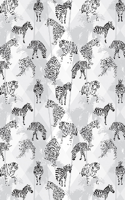 Estor opaco con estampado de animales grises