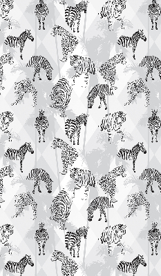 Estor opaco con estampado de animales grises
