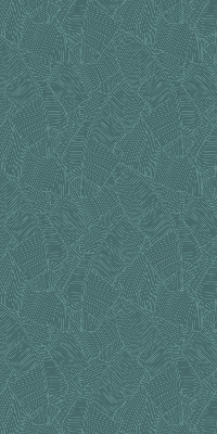 Estor decorativo de hojas de palmera verdes