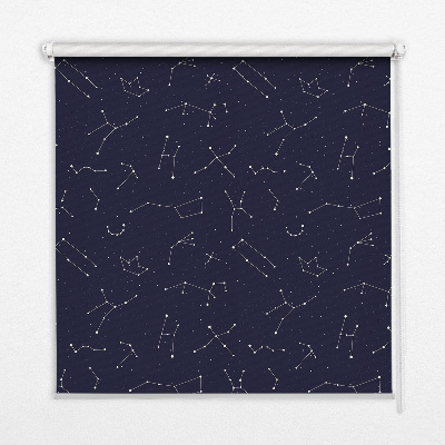 Estor enrollable de tela de la constelación de estrellas