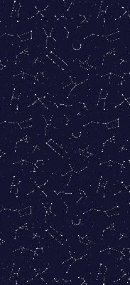 Estor enrollable de tela de la constelación de estrellas